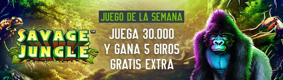 giros gratis savage jungle codere