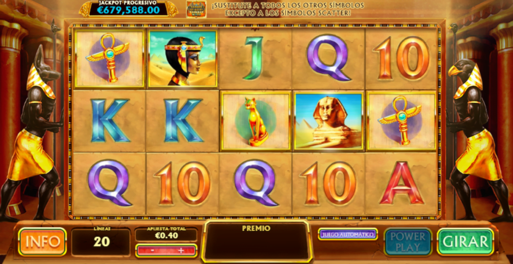 pharaoh´s treasure jackpot gran madrid casino