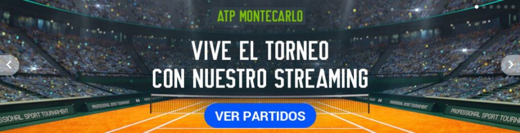 ver online atp montecarlo tenis