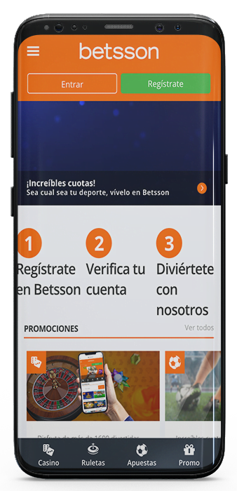 Betsson app código promocional