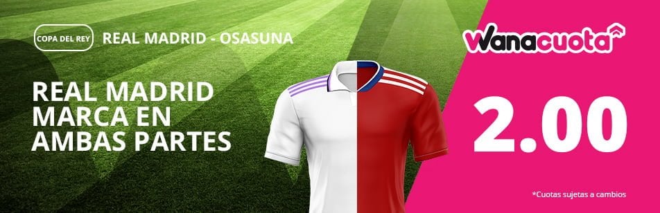 Supercuotas Wanabet para todos: F1 y Final de la Copa del Rey 18 Real Madrid vs Osasuna