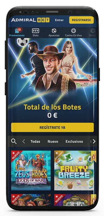 Admiralbet app retira y deposita