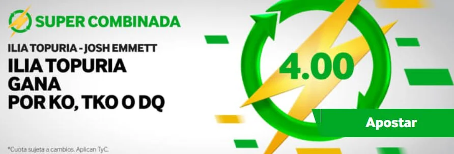 combinada betway topuria vs emmett