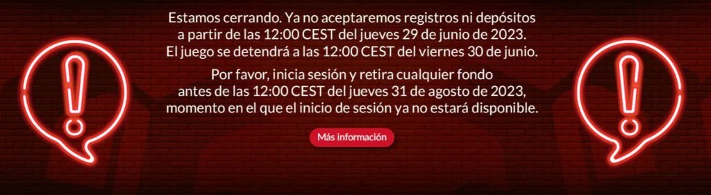 mansion casino cierra en españa