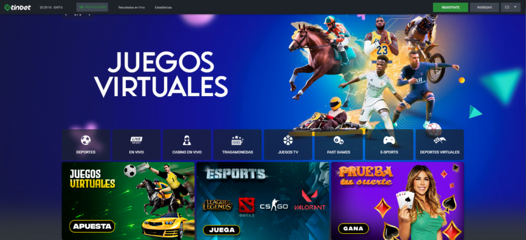 tinbet depositar dinero