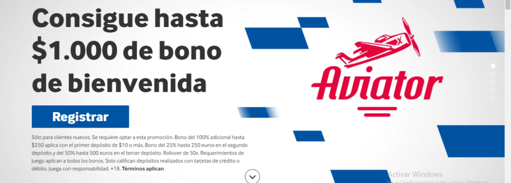 betway bono live casino