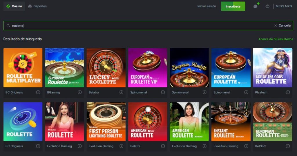 bc.game oferta ruletas