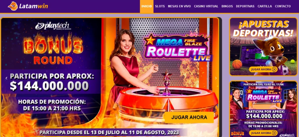 latamwin bono casino en directo