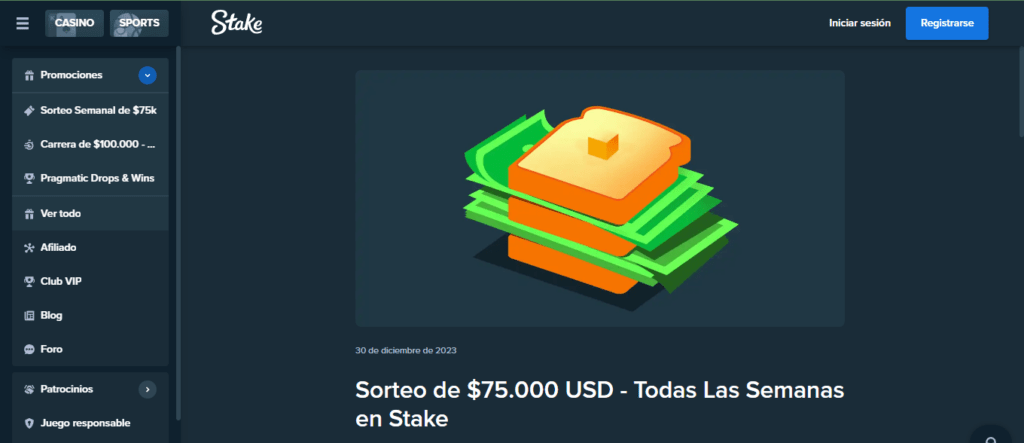 stake sorteo semanal