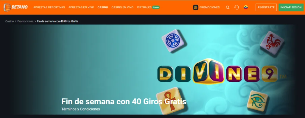 betano finde de giros