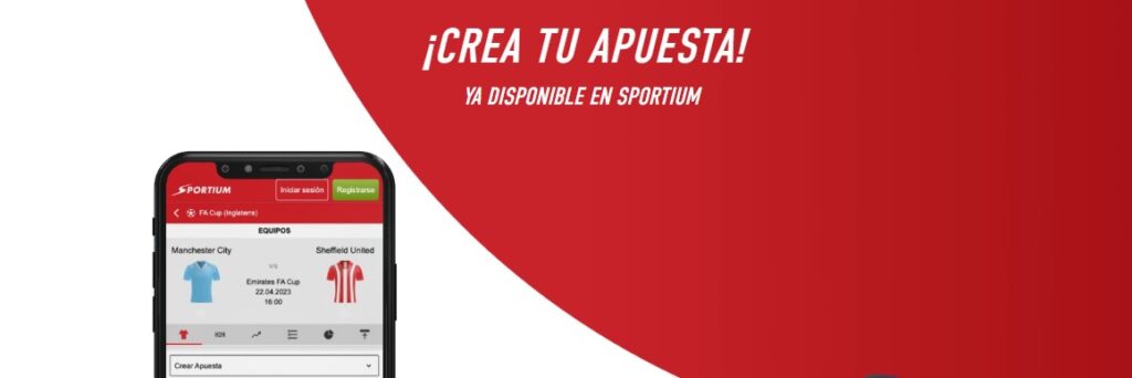 crear apuesta sportium
