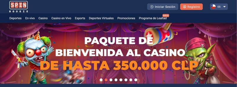 spinbookie bono live casino