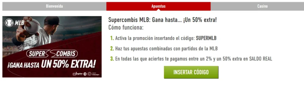 sportium supercombis mlb