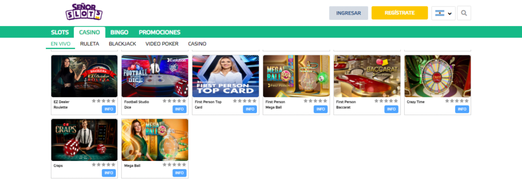 srslots casino en directo