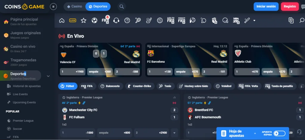 coins.game bono deportes