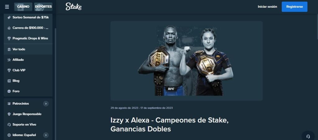 stake campeones UFC