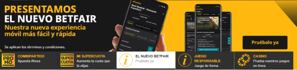betfair bono de bienvenida