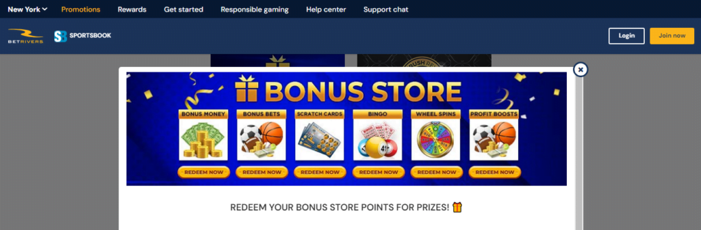 betrivers bonus stores