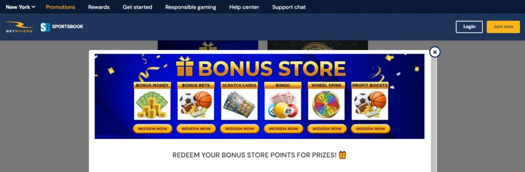 betrivers bonus stores