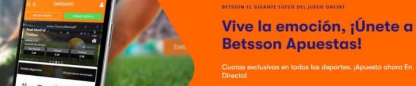 bonos bienvenida betsson