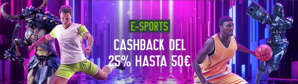 Cashback para apostar en eSports