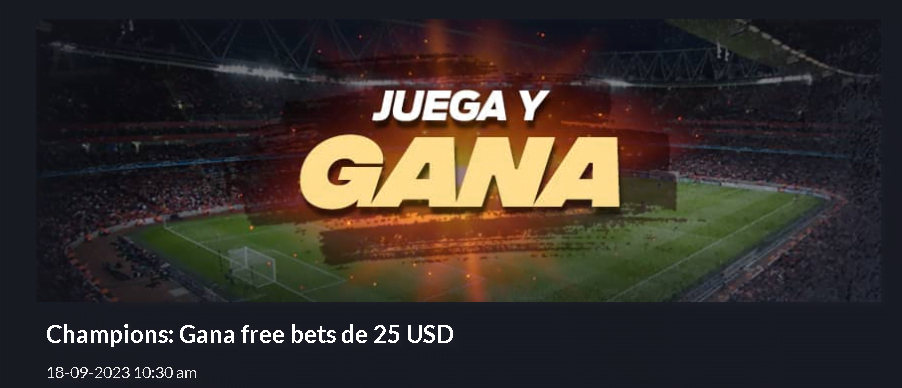 juegaenlínea oferta champions league