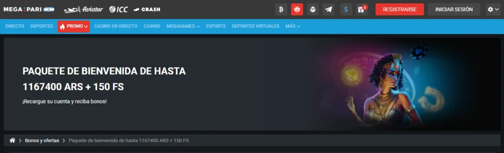 megapari bono casino