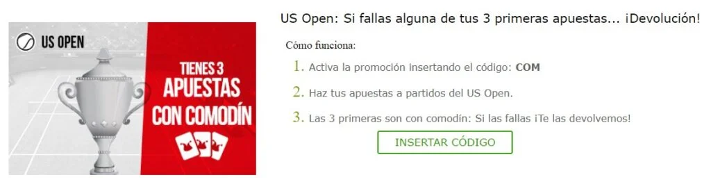 promoción us open