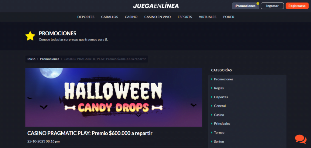 juegaenlinea giros de Halloween