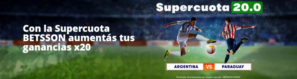 betsson supercuota argentina paraguay