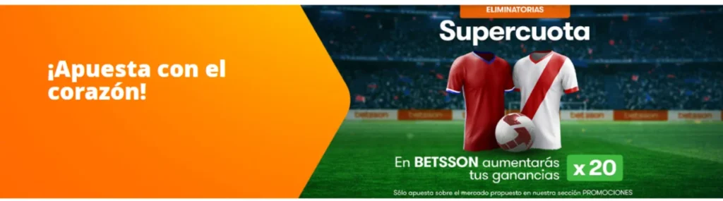 betsson supercuota para perú