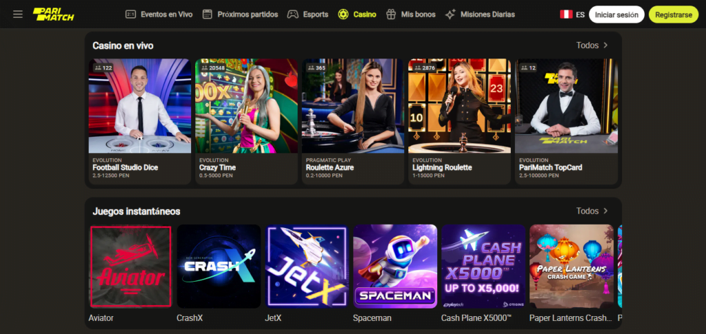 parimatch bono bienvenida casino