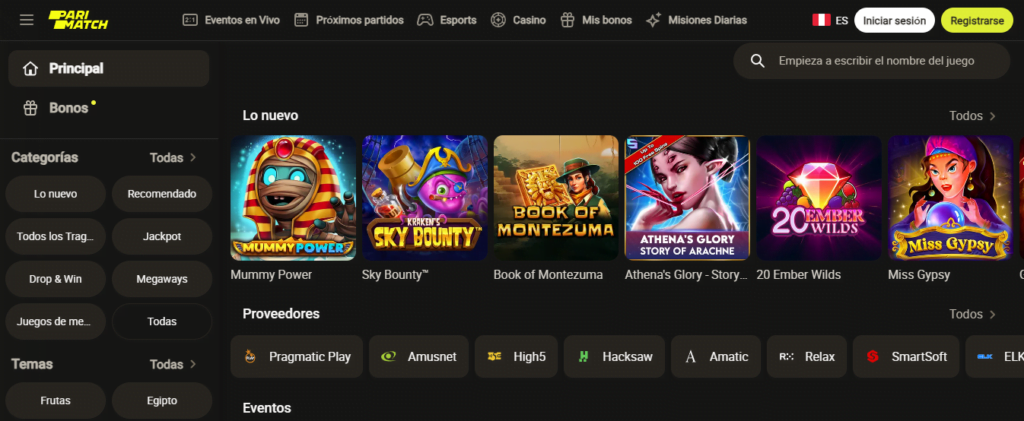 parimatch oferta casino