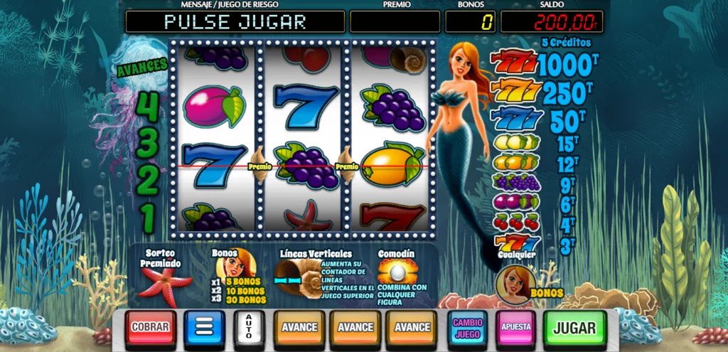 sirenas de la suerte slot