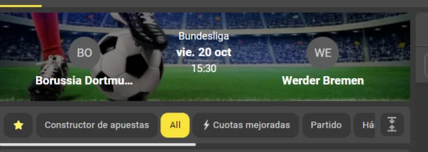 solbet borussia dortmund vs werder bremen