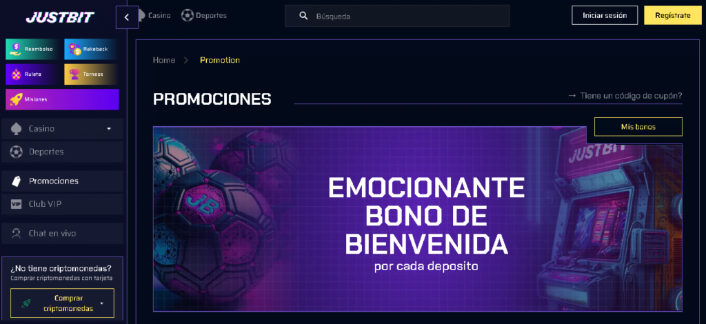 justbit oferta para slots