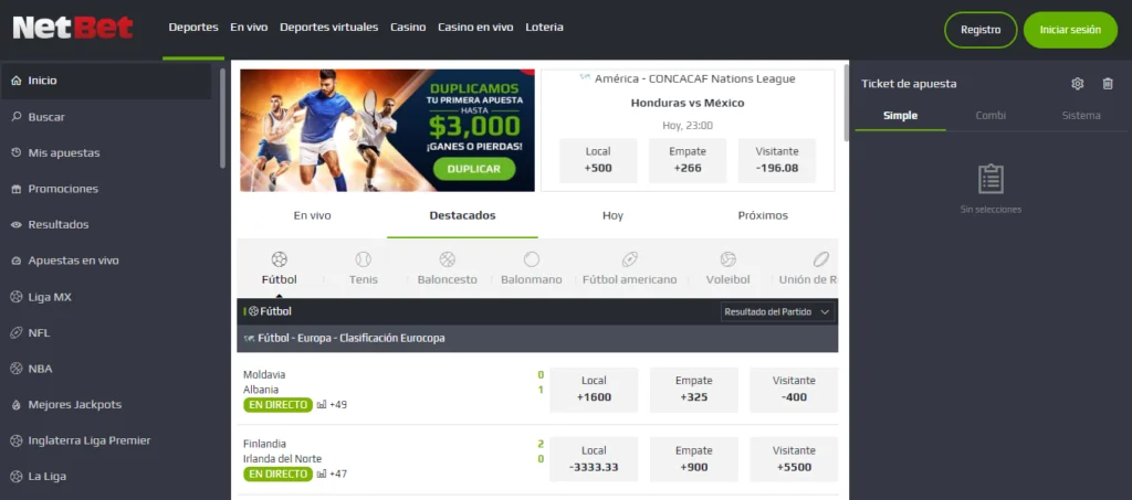 netbet apuesta combinada