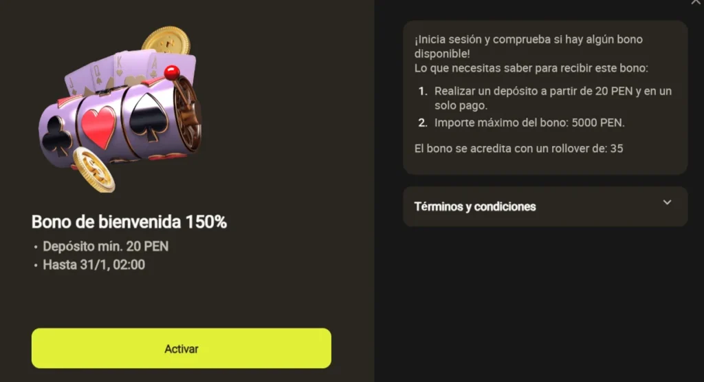 parimatch bono casino en vivo