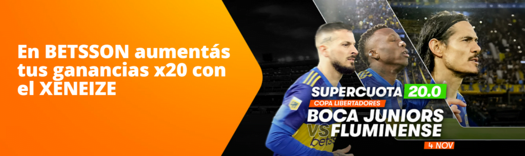 supercuota betsson boca fluminense