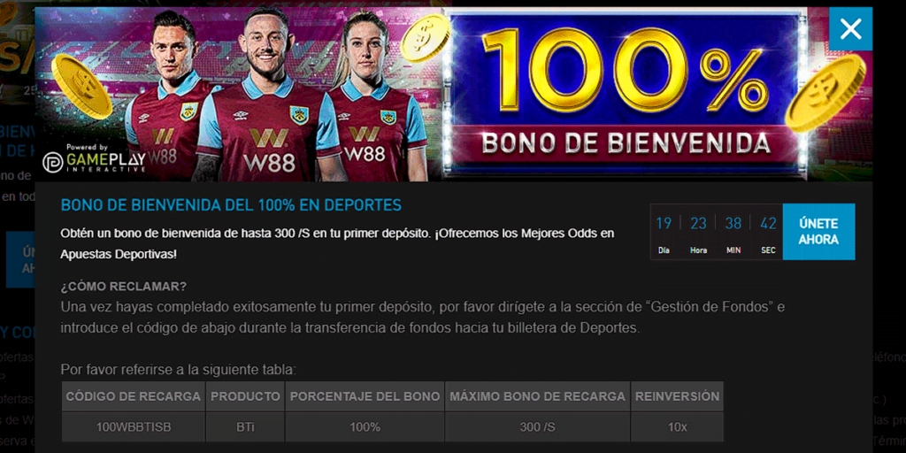 w88 bono apuestas deportivas