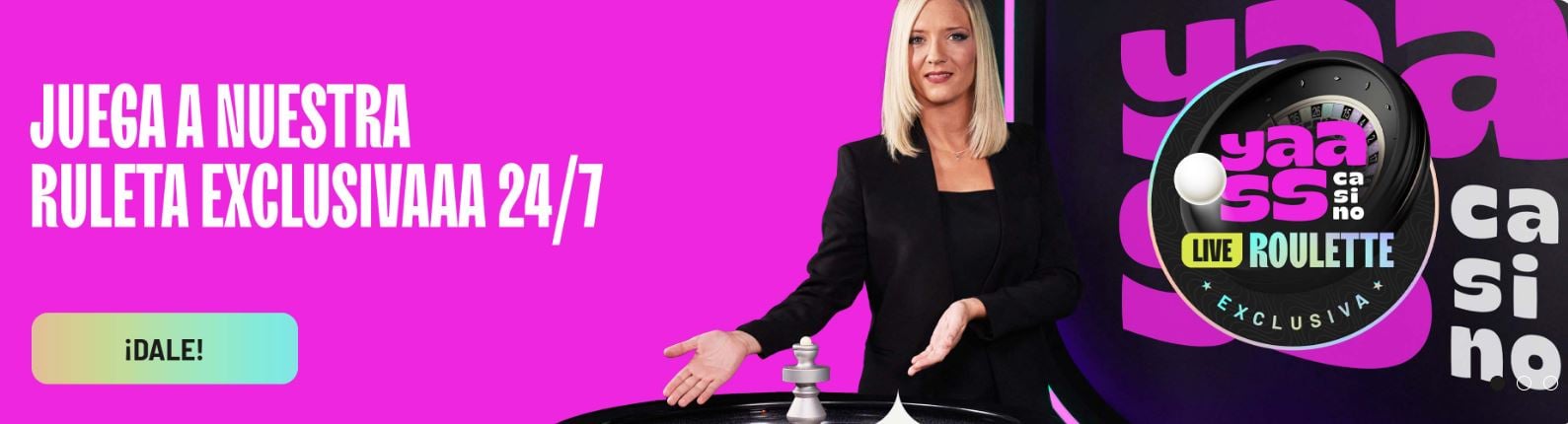 ¡Juega a la Ruleta Yaass Casino exclusiva y en vivo!