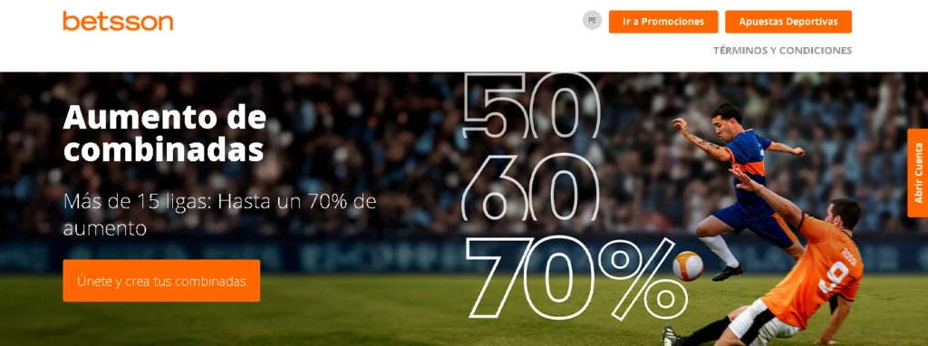 betsson aumento de combinadas