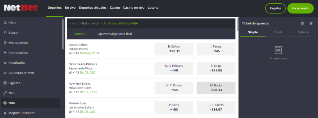 netbet apuestas nba