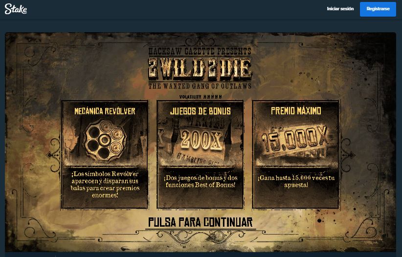 stake 2wild2die slot exclusiva