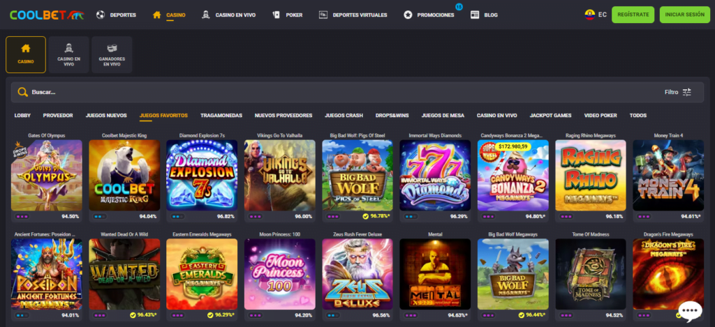 coolbet mejores juegos slots
