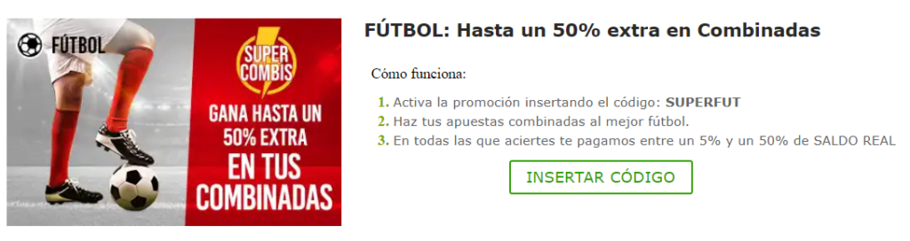 marcaapuestas combinadas mejoradas fútbol
