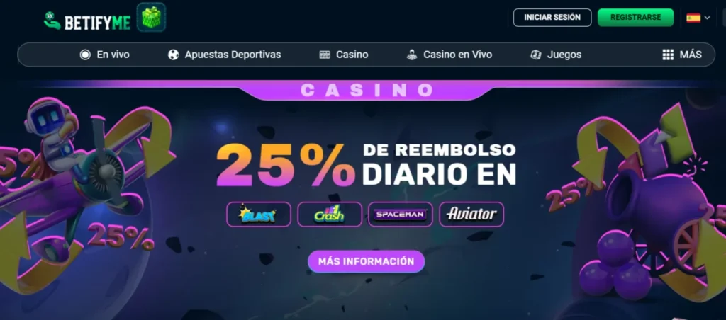 betifyme bono bienvenida casino
