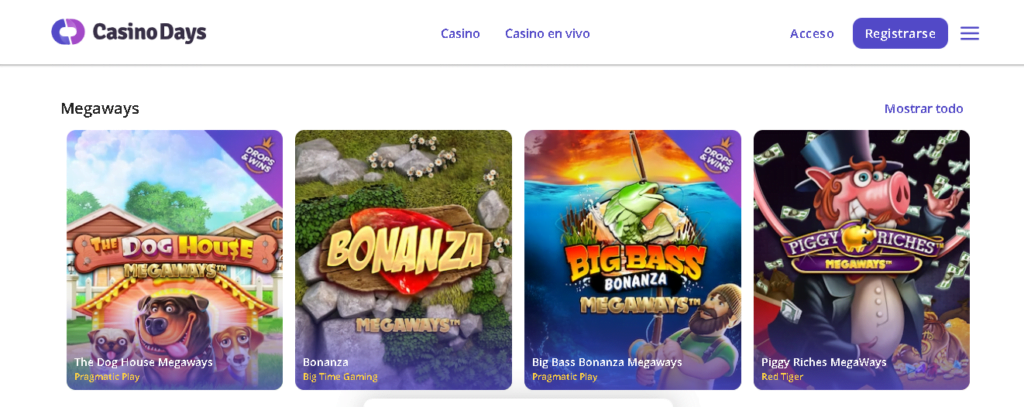 casinodays como sacar ganancias