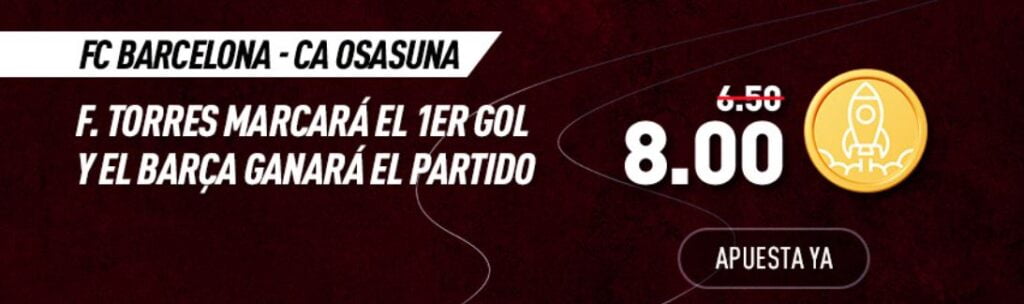 cuotas mejoradas barça vs osasuna sportium