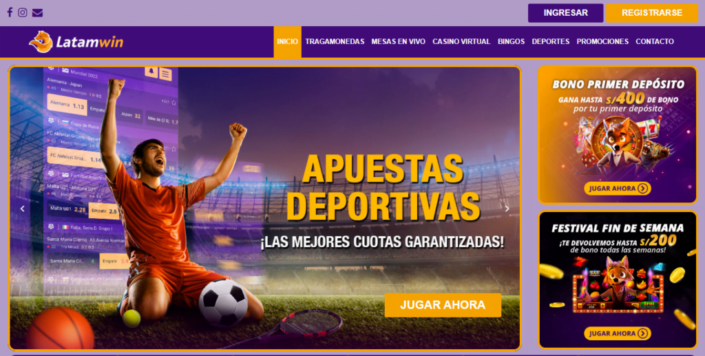 LATAMWIN bono apuestas deportivas